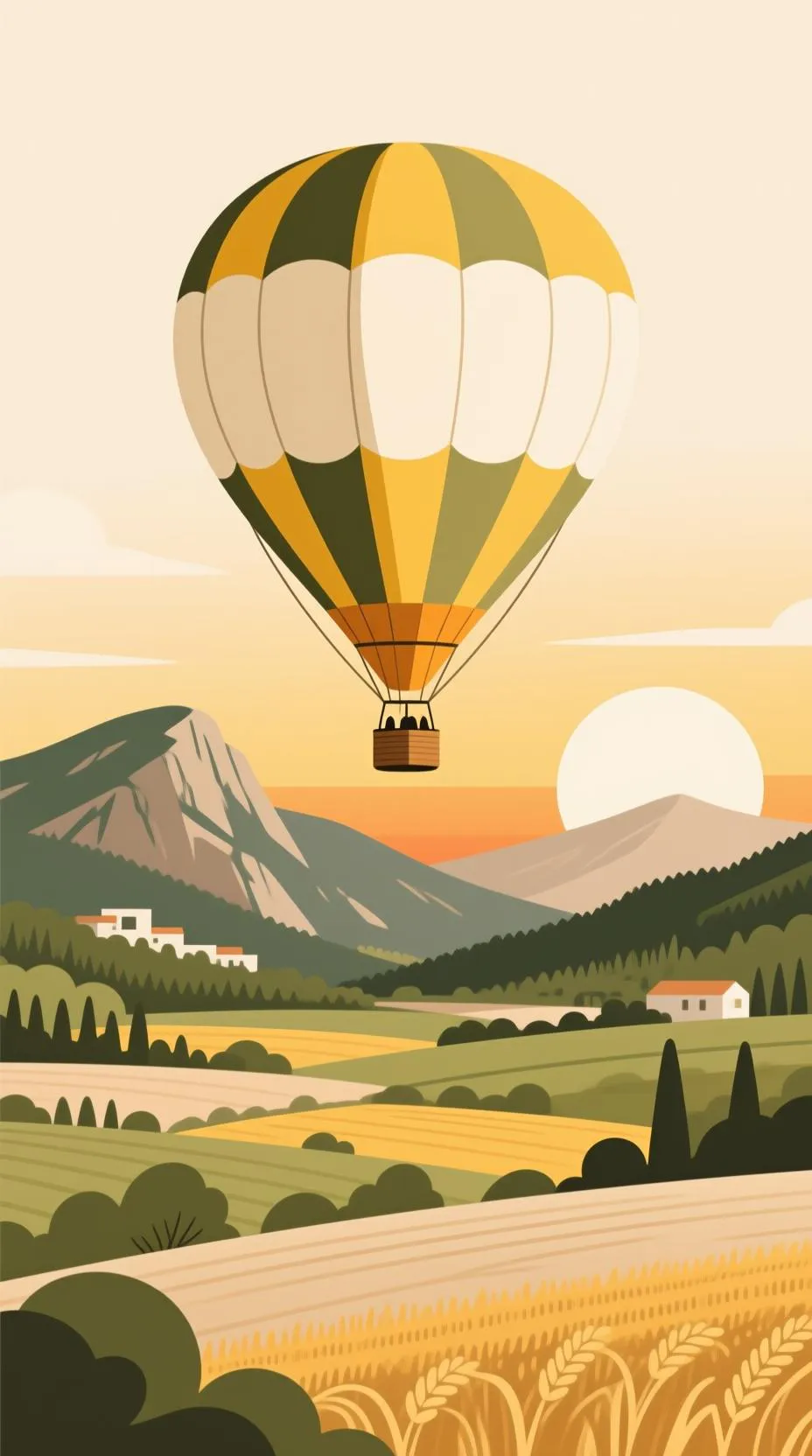 In the air